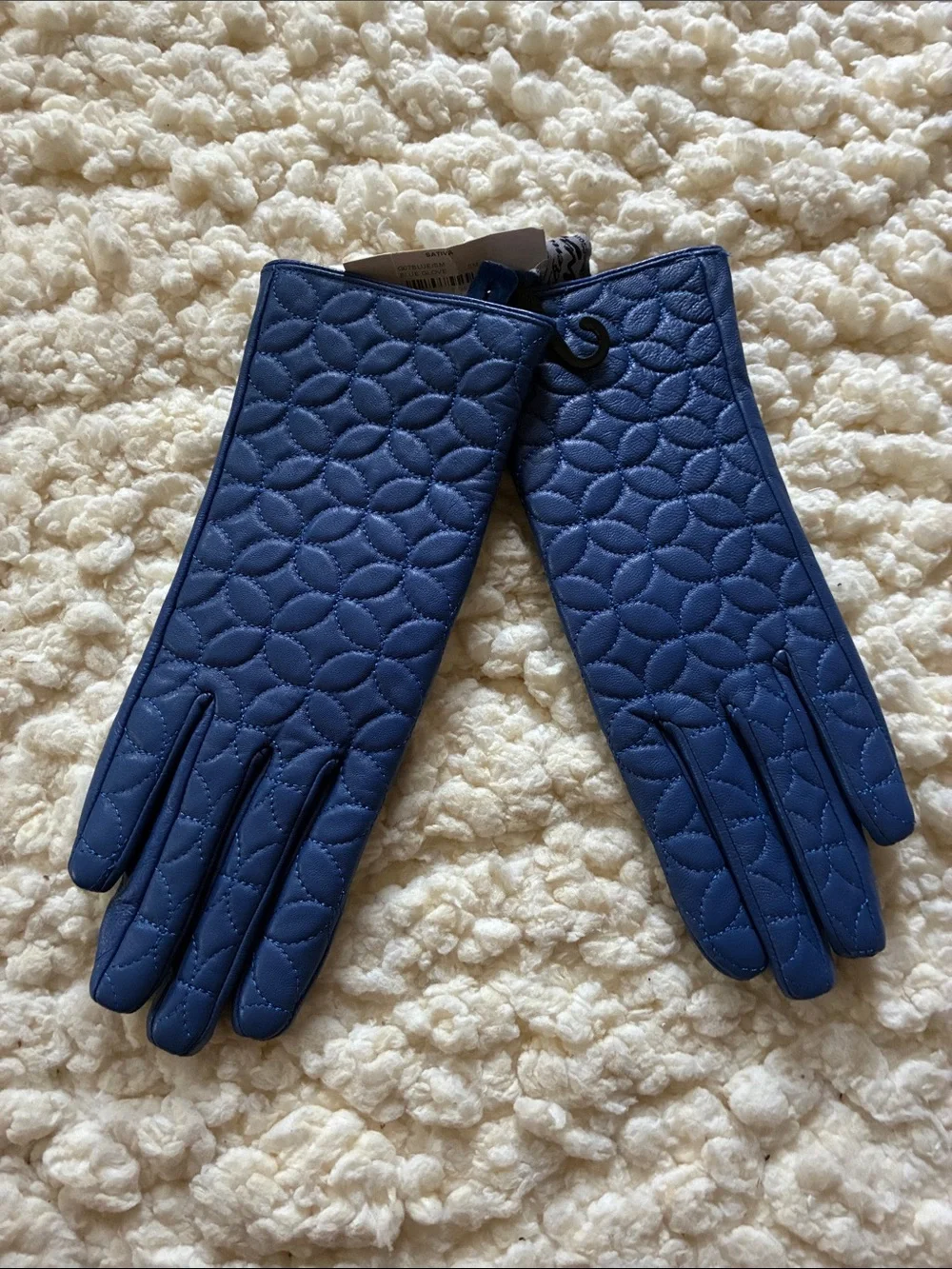 Quilted Royal Blue Women’s Fashion Gloves